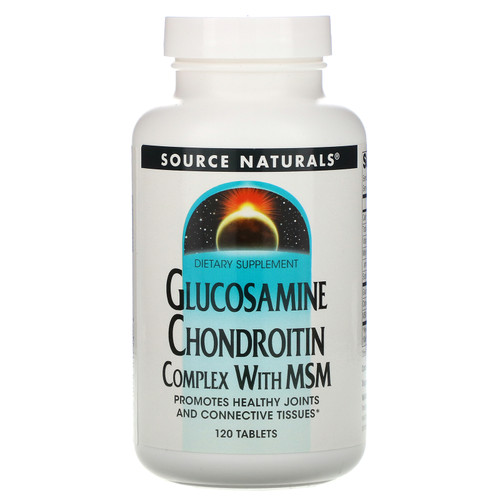 Source Naturals  Glucosamine Chondroitin Complex with MSM  120 Tablets