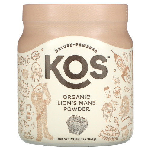 KOS  Organic Lion's Mane Powder  12.84 oz (364 g)