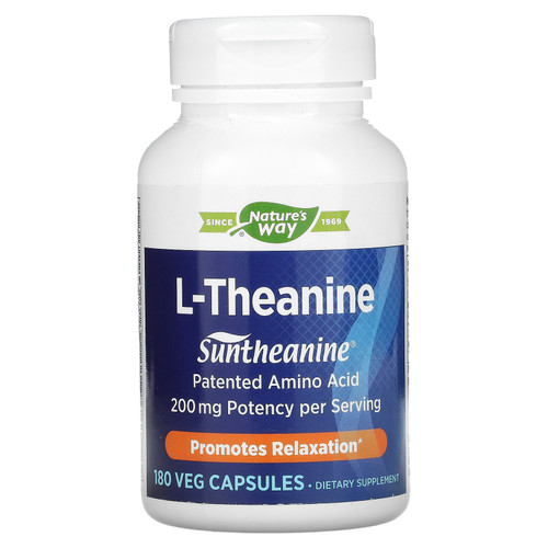 Enzymatic Therapy  L-Theanine  180 Veg Capsules