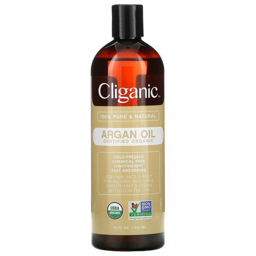 Cliganic  Organic Argan Oil  16 fl oz (473 ml)