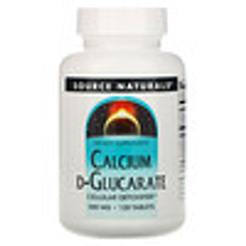 Source Naturals  Calcium D-Glucarate  500 mg  120 Tablets