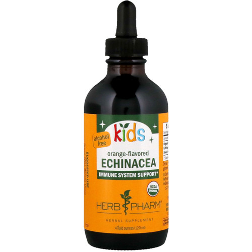 Herb Pharm  Kids Echinacea  Alcohol Free  Orange Flavored  4 fl oz (120 ml)