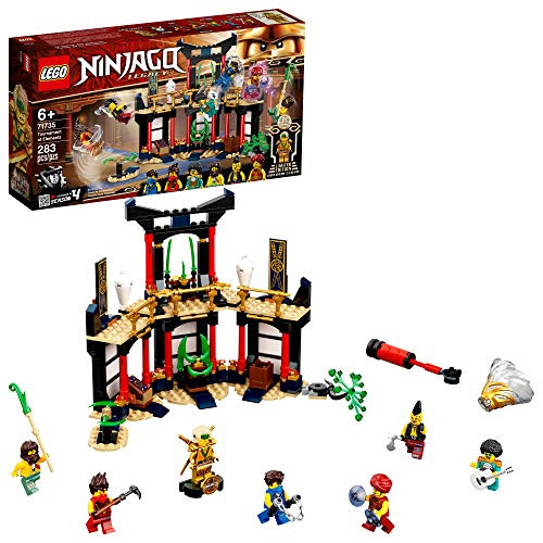 LEGO NINJAGO Legacy Tournament of Elements 71735 Temple Toy Building Set Featuring Ninja Minifigures  New 2021 (283 Pieces)