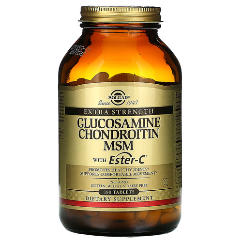 Solgar  Glucosamine Chondroitin MSM with Ester-C  180 Tablets