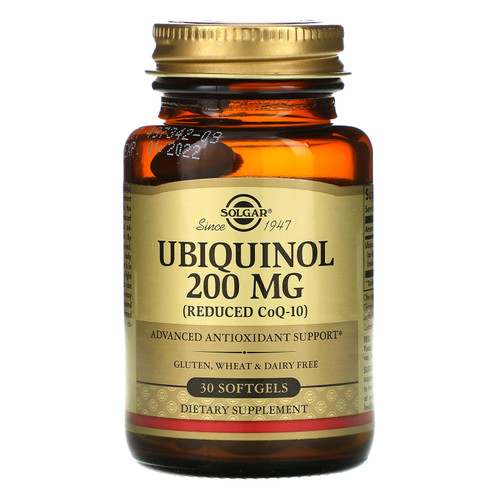 Solgar  Ubiquinol (Reduced CoQ10)  200 mg  30 Softgels