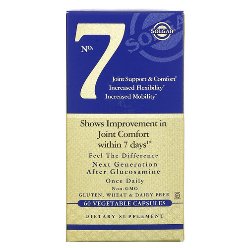 Solgar  No.7  Joint Support & Comfort  60 Vegetable Capsules