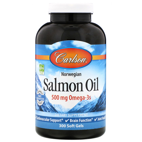 Carlson Labs  Norwegian  Salmon Oil  250 mg  300 Soft Gels