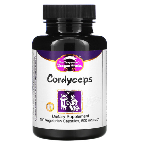 Dragon Herbs  Cordyceps  500 mg  100 Vegetarian Capsules