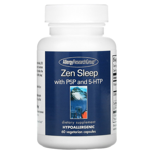 Allergy Research Group  Zen Sleep with P5P and 5-HTP  60 Vegetarian Capsules
