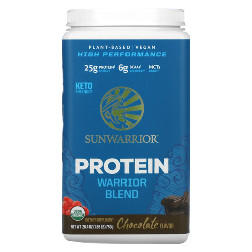 Sunwarrior  Warrior Blend Protein  Chocolate  1.65 lb (750 g)