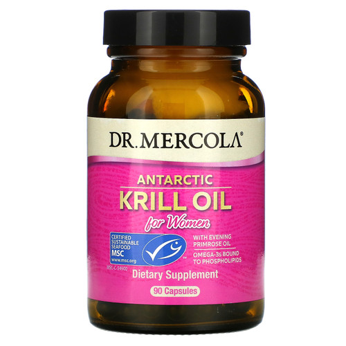 Dr. Mercola  Antarctic Krill Oil for Women  90 Capsules