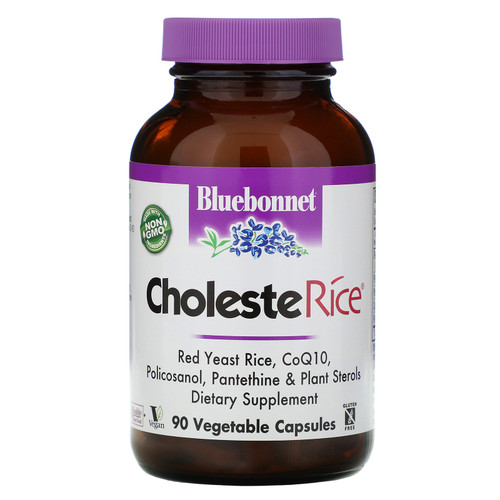 Bluebonnet Nutrition  CholesteRice  90 Vegetable Capsules