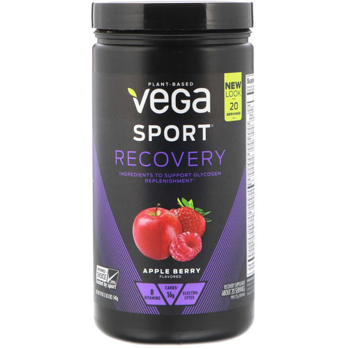 Vega  Sport  Recovery Accelerator  Apple Berry  19 oz (540 g)