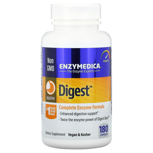 Enzymedica  Digest  Complete Enzyme Formula  180 Capsules