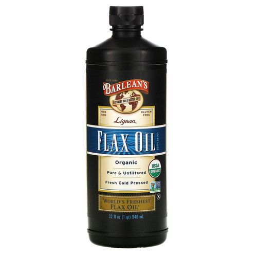 Barlean's  Organic Lignan Flax Oil  32 fl oz (946 ml)
