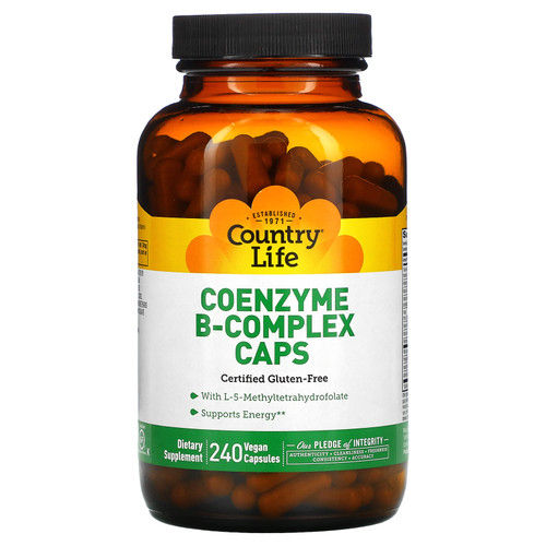 Country Life  Coenzyme B-Complex Caps  240 Vegan Capsules