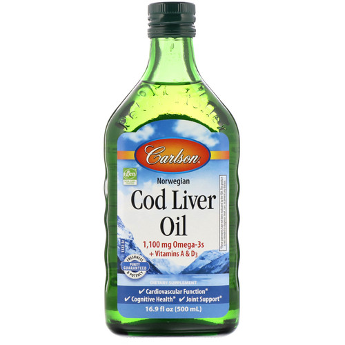 Carlson Labs  Norwegian Cod Liver Oil  16.9 fl oz (500 ml)