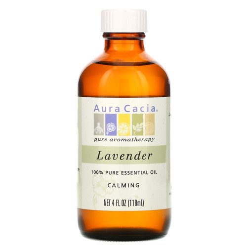 Aura Cacia  100% Pure Essential Oil  Lavender  4 fl oz (118 ml)