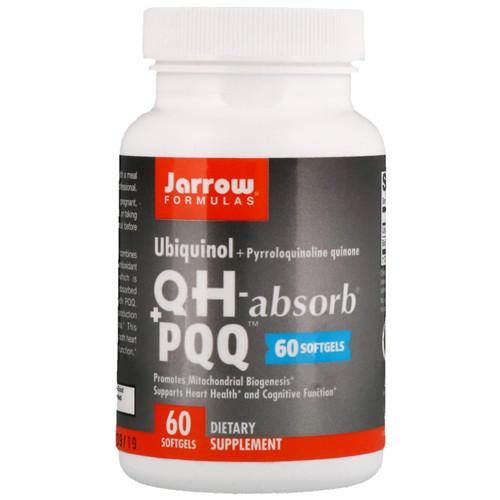 Jarrow Formulas, Ubiquinol, QH - Absorb + PQQ, 60 Softgels