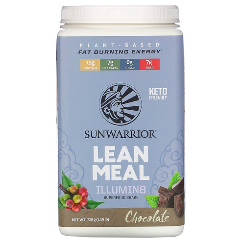 Sunwarrior  Illumin8 Lean Meal  Chocolate  1.59 lb (720 g)