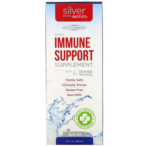 American Biotech Labs, Silver Biotics, Daily Immune Support Supplement, 32 fl oz (946 ml)