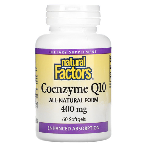 Natural Factors  Coenzyme Q10  400 mg  60 Softgels
