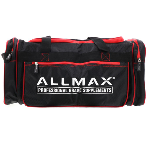 ALLMAX Nutrition  ALLMAX Premium Fitness Gym Bag  Black & Red  1 Bag
