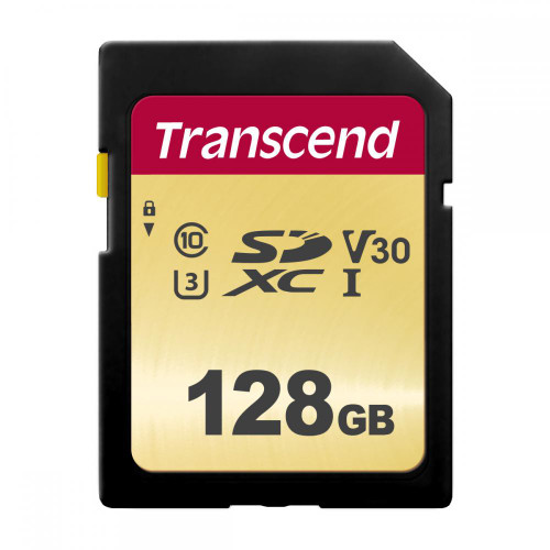 128GB 500S SDXC UHS-I Class 10 U3 V30 4K Memory Card