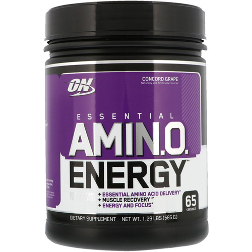 Optimum Nutrition  ESSENTIAL AMIN.O. ENERGY  Concord Grape  1.29 lbs (585 g)