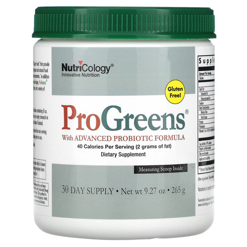 Nutricology  ProGreens with Advanced Probiotic Formula  9.27 oz (265 g)