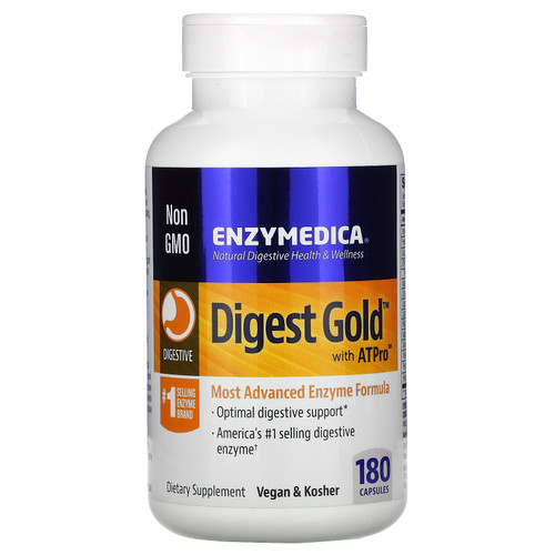 Enzymedica  Digest Gold with ATPro  180 Capsules
