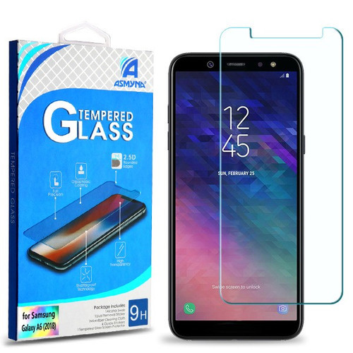 ASMYNA Tempered Glass Screen Protector (2.5D) for Galaxy A6 (2018)