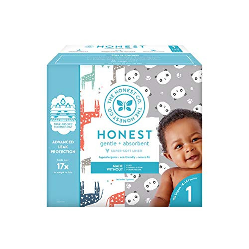 The Honest Company Clean Conscious Diapers  Above All + Barnyard Babies  Size 1  160 Count Super Club Box