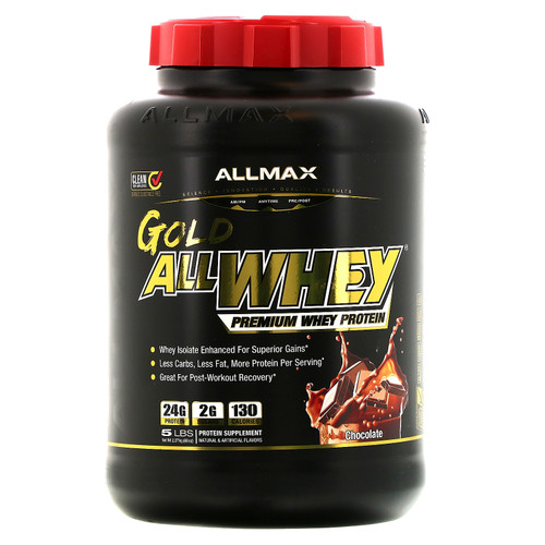 ALLMAX Nutrition  Gold AllWhey  Premium Whey Protein  Chocolate  5 lbs (2.27 kg)