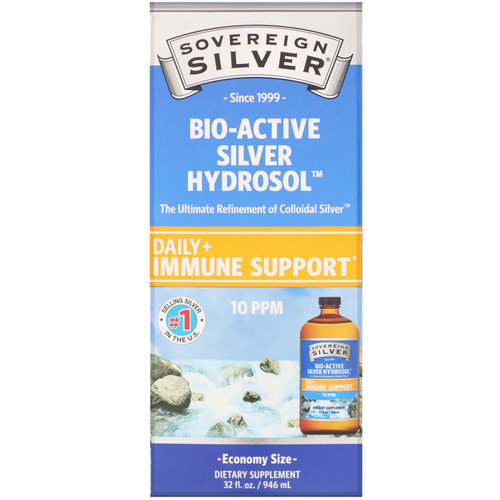 Sovereign Silver  Bio-Active Silver Hydrosol  10 ppm  32 fl oz (946 ml)