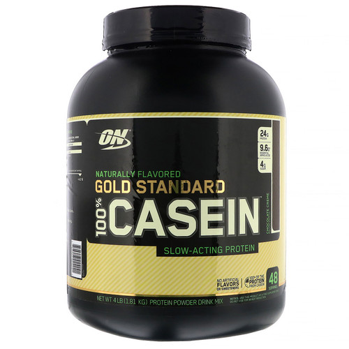 Optimum Nutrition  Gold Standard 100% Casein  Naturally Flavored  Chocolate Creme  4 lbs (1.81 kg)