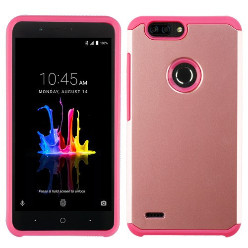 ASMYNA Rose Gold/Hot Pink Astronoot Phone Protector Cover  for Z982 (Blade Z Max),Sequoia