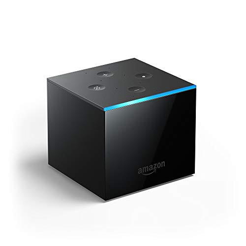 Fire TV Cube  Hands-free streaming device with Alexa  4K Ultra HD  includes Alexa Voice Remote