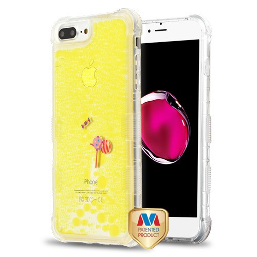 MYBAT Candyland (Lollipop/Candy) Yellow Oil TUFF AquaLava Hybrid Case  for iPhone 8 Plus/7 Plus iPhone 6s Plus/6 Plus