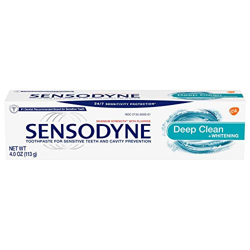 Sensodyne Deep Clean Sensitive Toothpaste  Cavity Prevention and Sensitive Teeth Treatment - 4 Ounces