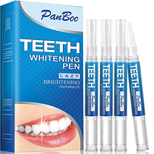 Teeth Whitening Pen with 4x3ml Natural Tooth Whitening Gel Removes Stains Safely 30+ Uses  Painless  No Sensitivity Travel-Friendly  Easy To Use Best Effective Tooth Whitener