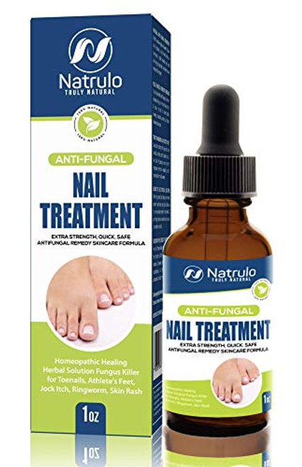 Natural Anti Fungal Nail Treatment Extra Strength Liquid Drops – Homeopathic Healing Herbal Fungus Killer for Toenails  Athlete's Feet  Jock Itch  Ringworm  Skin Rash – Quick  Safe Antifungal Remedy