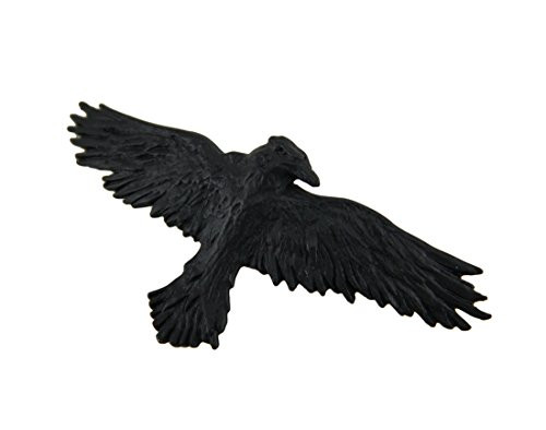 Alchemy Gothic Black Raven Pewter Hair Slide