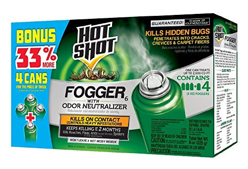 Hot Shot Indoor Fogger With Odor Neutralizer  4/2-Ounce