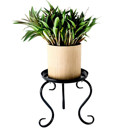 Small Plant Stand Indoor Floor Flower Pot Holder Rack(8 inch Pots)/Round Iron Potted Plant Stands Pack of 2