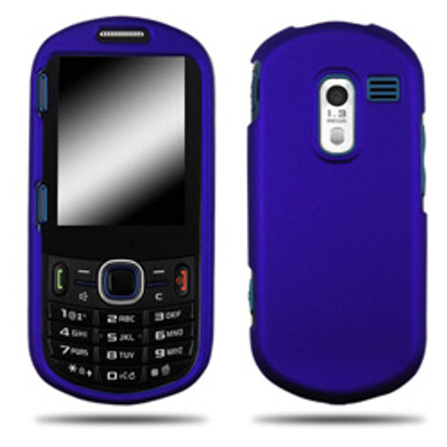 Wireless Mobile Rubber Shield for Samsung R570 Messager III - Blue