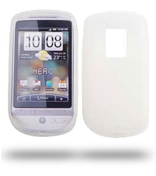 Wireless Rubberized Skin for HTC Hero G3 (White)
