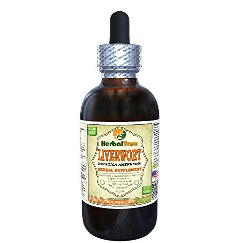 Liverwort (Hepatica Americana) Tincture, Dried Herb Liquid Extract 2 oz