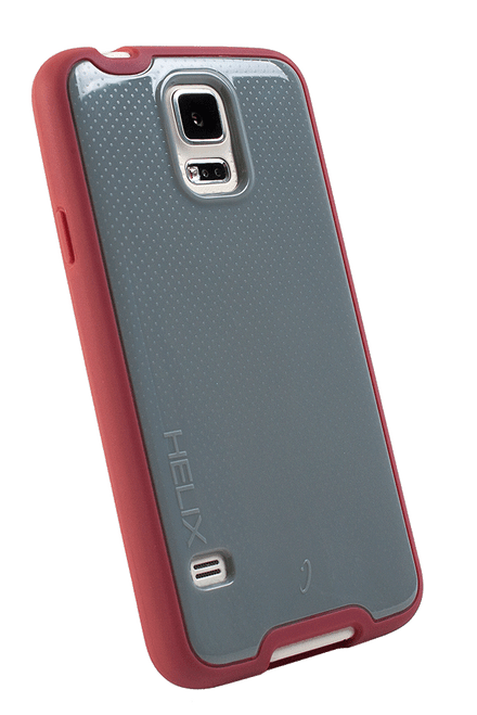 WirelessOne Helix Case for Samsung Galaxy S5 (Grey/Burgundy)