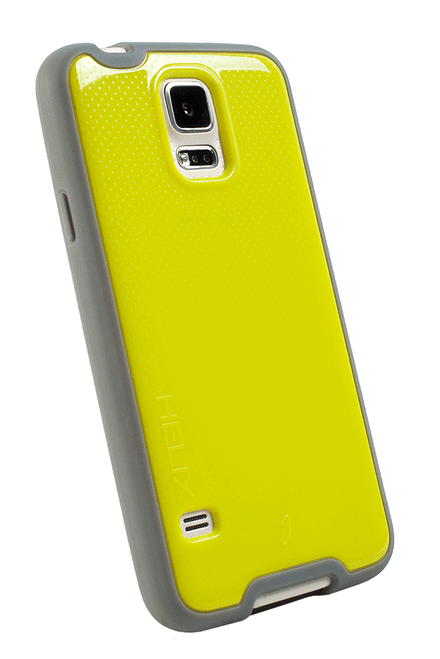 WirelessOne Helix Case for Samsung Galaxy S5 (Lime Green/Grey)
